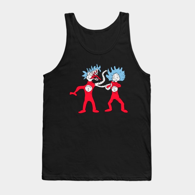 John Carpenter's Thing 1 and Thing 2 Tank Top by StudioBlueFox